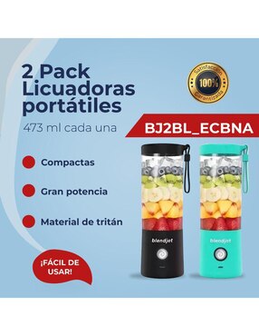 Combo licuadora Blendjet BJ2BL_ECBNA 1 velocidad