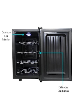 Enfriador de vinos Black + Decker BD60326 capacidad 8 botellas
