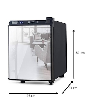 Cava de vinos Black + Decker Bd60316 capacidad 6 botellas