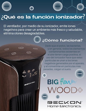 Ventilador de torre Beckon con control remoto 3 velocidades