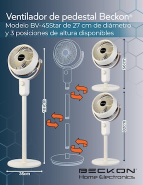 Ventilador 3 en 1 Beckon 3 velocidades