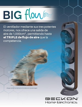 Ventilador 3 en 1 Beckon con control remoto 3 velocidades
