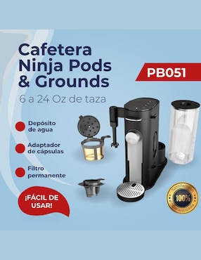 Cafetera de cápsula Ninja Pods & Grounds Specialty pb051
