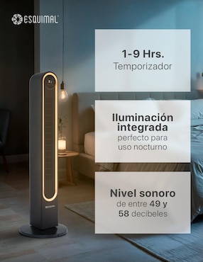 Ventilador de torre Esquimal con control remoto 3 velocidades