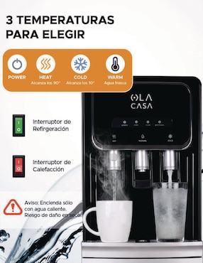 Dispensador de agua eléctrico Ola Casa