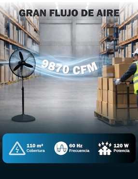Ventilador industrial Skycare 3 velocidades