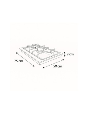 Parrilla Whirlpool WP3021S de acero inoxidable