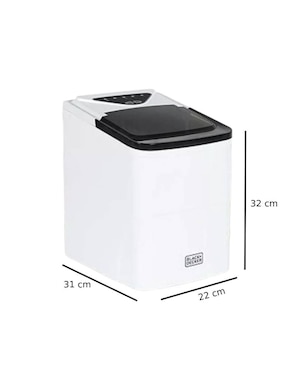 Máquina de hielo Black + Decker BIMH226W