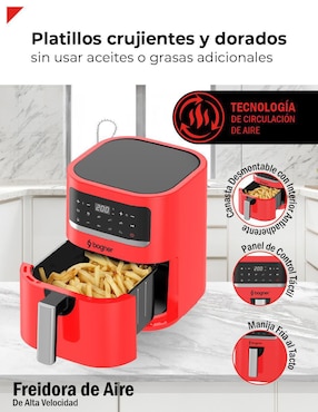 Freidora de aire con compartimento único Bogner 3.3 L baf03