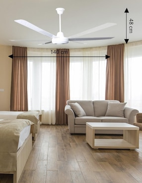 Ventilador de techo Cm Top con control remoto 5 velocidades