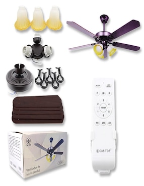 Ventilador de techo CM TOP con control remoto 6 velocidades