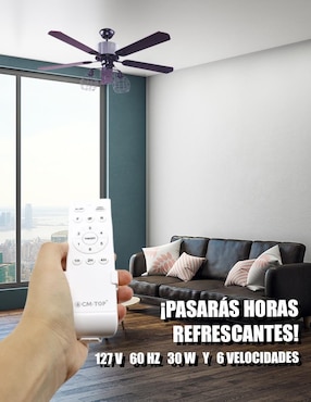 Ventilador de techo CM Top con control remoto 6 velocidades