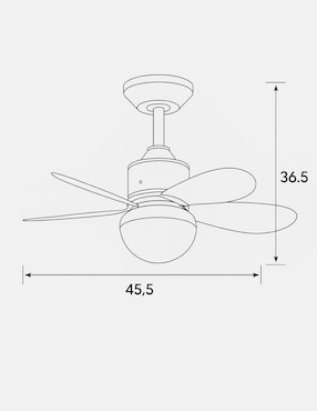 Ventilador de techo Tianlai 1 velocidades