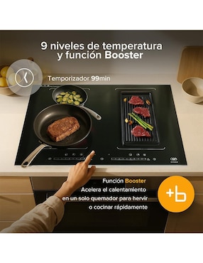 Parrilla de inducción Avera PIVF2 de vidrio