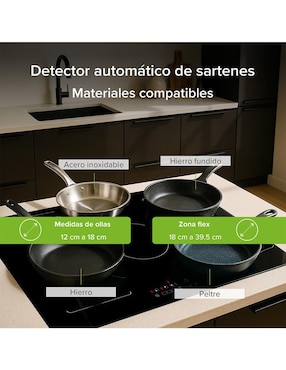 Parrilla de inducción Avera PIVF3 de vidrio