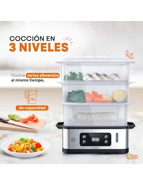 Vaporera Eléctrica Masterchef Power-Steam 360 Hukën MK-FS-12L