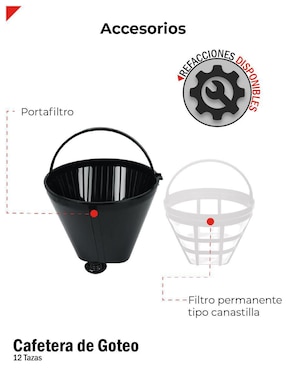 Cafetera de goteo Bogner BDCM12R