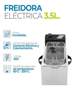 Freidora de aceite Onof 3.5 L Crisp-Wave