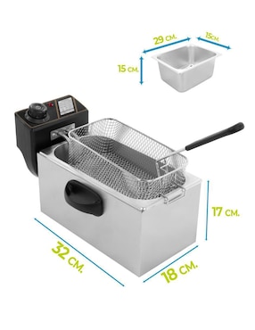 Freidora de aceite Onof 3.5 L Crisp-Wave