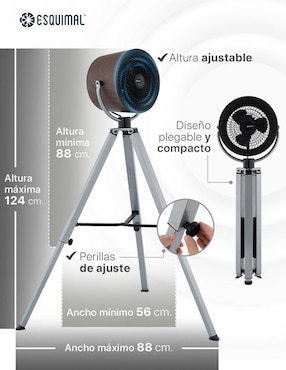 Ventilador de torre Esquimal 3 velocidades