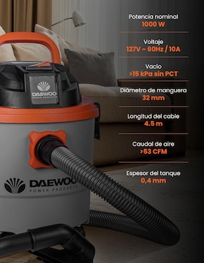 Aspiradora wet & dry Daewoo davc90-15l 15 litros