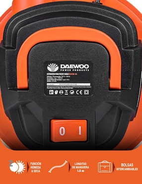 Aspiradora wet & dry Daewoo davc90-15l 15 litros