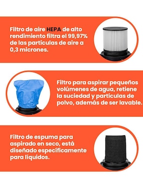 Aspiradora wet & dry Daewoo davc90-15l 15 litros