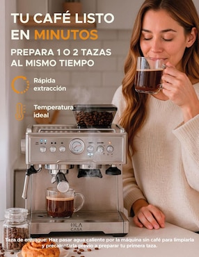 Cafetera con molino ola casa cafetera expreso