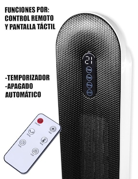 Calefactor torre cerámico eléctronico Cm Top de 127 V
