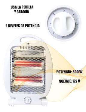 Calefactor de cuarzo portátil eléctrico CM Top de 127 V