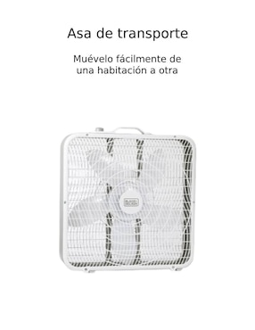 Ventilador de piso Black + Decker 3 velocidades