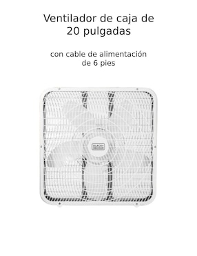 Ventilador de piso Black + Decker 3 velocidades