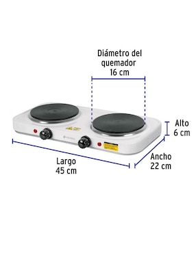 Parrilla eléctrica Volteck de acero
