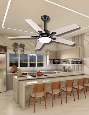 Ventilador de techo Megaluz con control remoto 6 velocidades