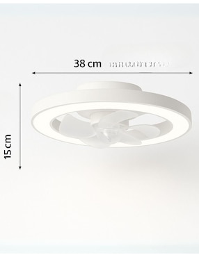Ventilador de techo Megaluz con control remoto 4 velocidades
