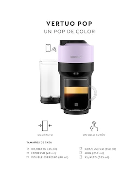 Cafetera de cápsula Nespresso Vertuo A3Kgcv6Us-Li-Ne