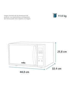 Horno de microondas convencional Mabe Modelo Eco 120 V de 0.7 pies