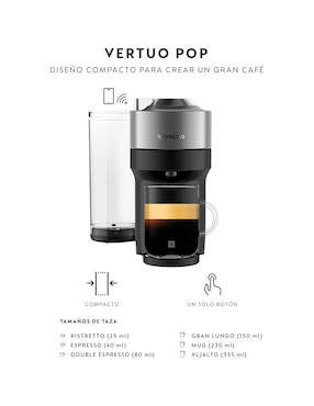 Cafetera de cápsula Nespresso A3KGCV6USTI-NE3