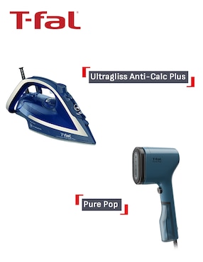 Set plancha T-Fal FV68DT20B2S suela Durilium airglide
