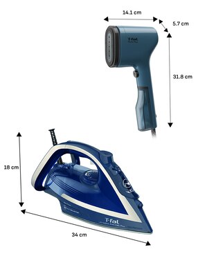 Set plancha T-Fal FV68DT20B2S suela Durilium airglide