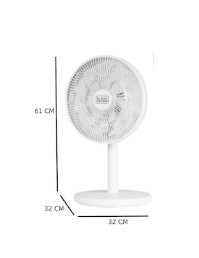 Ventilador de mesa B+D con control remoto 3 velocidades
