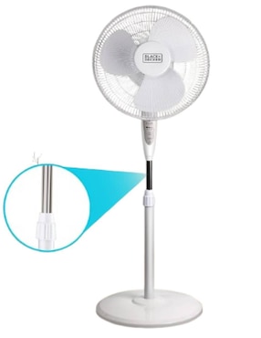 Ventilador de pedestal B+D con control remoto 3 velocidades