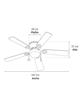 Ventilador de techo Masterfan 3 velocidades
