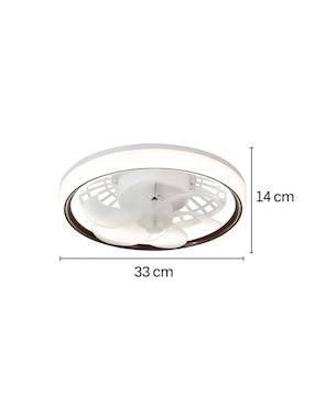 Ventilador de techo Megaluz con control remoto 4 velocidades