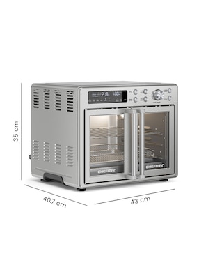 Horno eléctrico freidora Chefman RJ50-FDAF-D25-MX 25 L