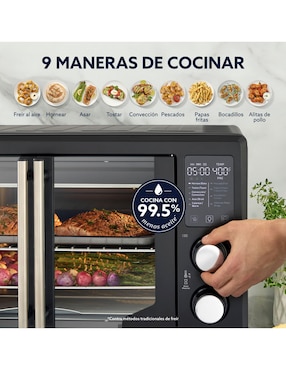 Horno eléctrico freidora Oster tssttv42fddafnsb Puerta Francesa 42 l