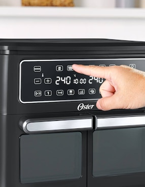 Freidora de aire con compartimentos doble Oster Diamond Force 11 L CKSTAF11MCDDF