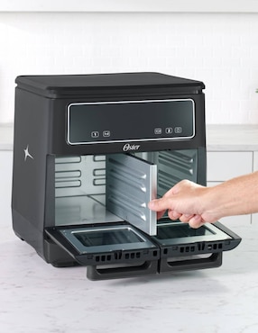 Freidora de aire con compartimentos doble Oster Diamond Force 11 L CKSTAF11MCDDF