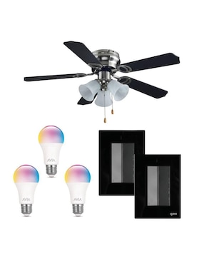 Set ventilador de techo Igoto 3 velocidades