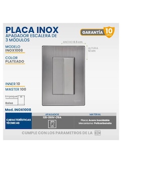 Set ventilador de techo Igoto 3 velocidades